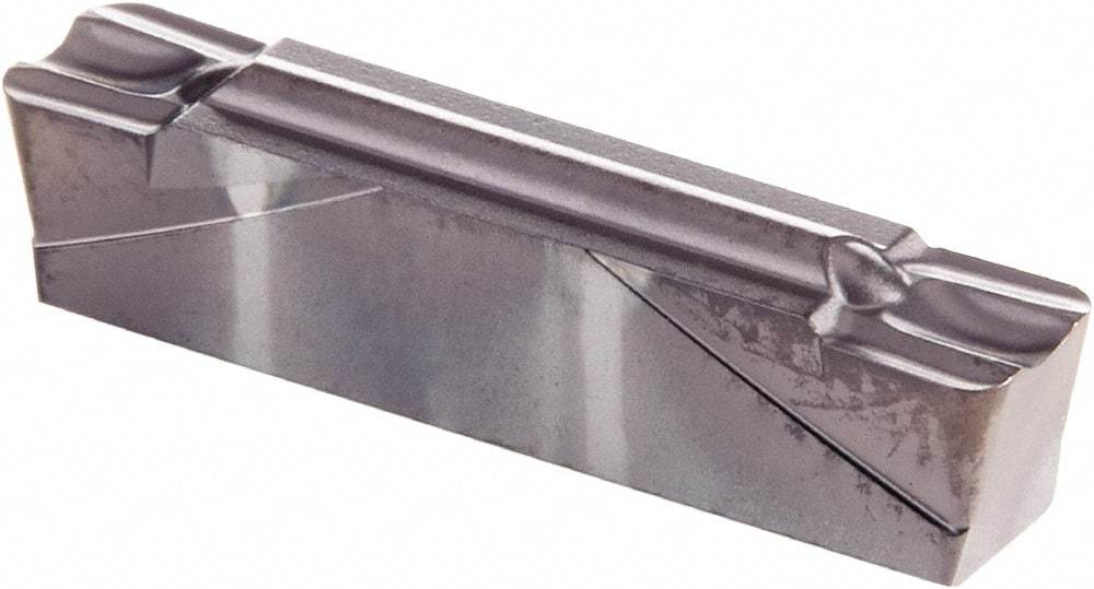 Kennametal - 0400G GMP Grade KCU10, 4mm Cutting Width Carbide Grooving Insert - 3.51mm Max Depth of Cut, Neutral, 0.79mm Corner Radius, AlTiN Finish - USA Tool & Supply