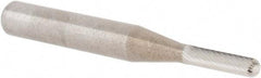 M.A. Ford - 1/8" Cut Diam, 1/4" Shank Diam, Cylinder with Radius Head Double Cut Burr - Carbide, Radius End, 1/2" LOC, 2" OAL - USA Tool & Supply