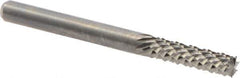 M.A. Ford - 1/8" Diam, 1/2" LOC, Burr End, Solid Carbide Diamond Pattern Router Bit - 1-1/2" OAL, 1/8" Shank Diam - USA Tool & Supply