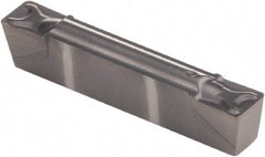 Kennametal - 125G GMN Grade KCU25, 3.18mm Cutting Width Carbide Grooving Insert - 3.4mm Max Depth of Cut, Neutral, 0.41mm Corner Radius, AlTiN Finish - USA Tool & Supply