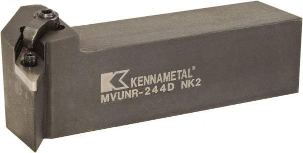 Kennametal - MVUN, Right Hand Cut, -3° Lead Angle, 1-1/2" Shank Height x 1-1/2" Shank Width, Negative Rake Indexable Turning Toolholder - 6" OAL, VN..43. Insert Compatibility, Series Kenloc - USA Tool & Supply