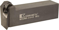Kennametal - MVUN, Right Hand Cut, -3° Lead Angle, 1-1/2" Shank Height x 1-1/2" Shank Width, Negative Rake Indexable Turning Toolholder - 6" OAL, VN..43. Insert Compatibility, Series Kenloc - USA Tool & Supply