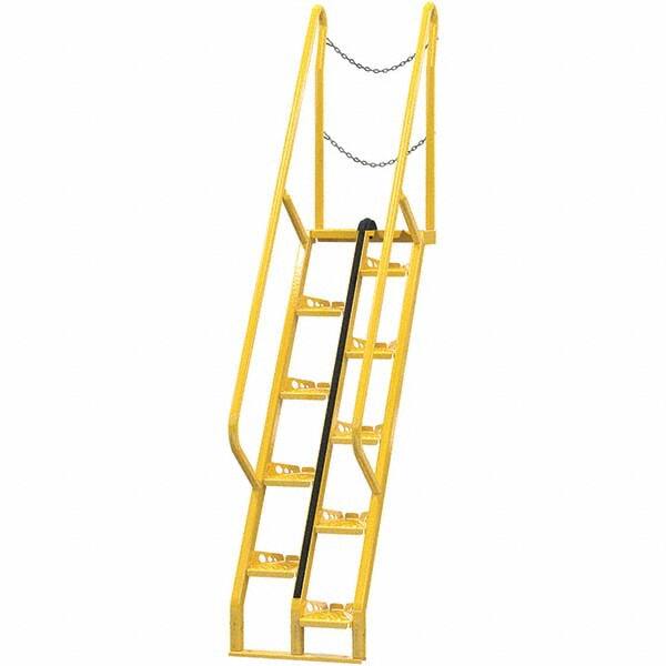 Vestil - 114-1/4" High 350 Lb Capacity 10 Step Alternating Tread Stair - USA Tool & Supply