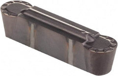 Kennametal - 187R GMN Grade KCU25, 4.76mm Cutting Width Carbide Grooving Insert - 3.78mm Max Depth of Cut, Neutral, 2.39mm Corner Radius, AlTiN Finish - USA Tool & Supply