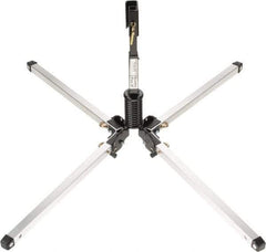 PRO-SAFE - 4' High, Roll-Up Traffic Sign Stand Kit - Aluminum/Steel, Compatible with 48" High x 48" Wide Signs, Silver & Black - USA Tool & Supply