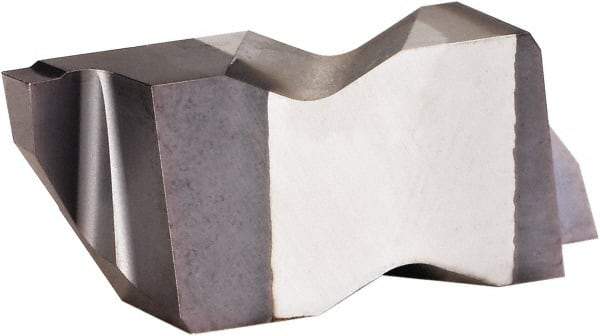 Kennametal - 3M200NF K Grade KC5025, 2mm Cutting Width Carbide Grooving Insert - 1.78mm Max Depth of Cut, Left Hand, 0.19mm Corner Radius, AlTiN Finish - USA Tool & Supply