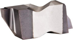 Kennametal - 3M200NF K Grade KC5025, 2mm Cutting Width Carbide Grooving Insert - 1.78mm Max Depth of Cut, Left Hand, 0.19mm Corner Radius, AlTiN Finish - USA Tool & Supply