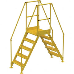 Vestil - 92-7/8" High 500 Lb Capacity 5 Step Crossover Bridge - USA Tool & Supply