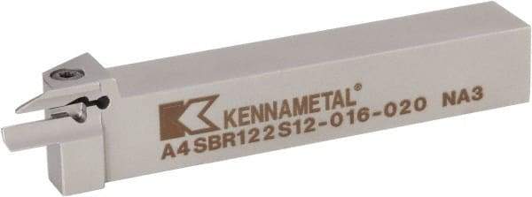 Kennametal - A4SB, External, Right Hand, 12mm Max Depth of Cut, 2mm Min Groove Width, Indexable Grooving Tool Holder - A4G0200M2SP02B Insert Compatibility, 20mm Shank Height, 20mm Shank Width, 125.3mm OAL - USA Tool & Supply