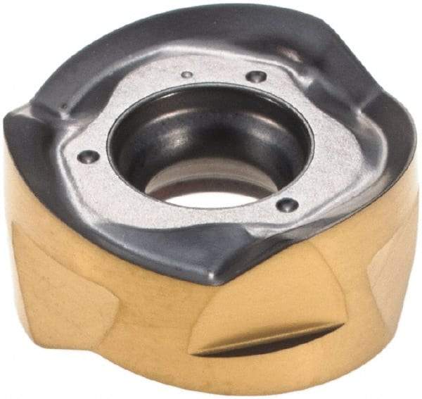 Iscar - H606 RXCU1206 AXMP Grade IC830 Carbide Milling Insert - TiAlN/TiN Finish, 0.232" Thick, 0.48" Inscribed Circle, 5.99mm Corner Radius - USA Tool & Supply