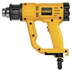 DeWALT - 120 to 1,100°F Heat Setting, 16 CFM Air Flow, Heat Gun - 120 Volts, 13 Amps, 1,550 Watts, 10' Cord Length - USA Tool & Supply