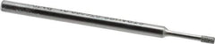 Strauss - 1/8" Head Thickness CBN Grinding Pin - 1/8" Shank Diam x 2" Shank Length, (170 Mesh Grit) - USA Tool & Supply