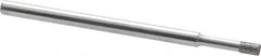Strauss - 0.157" Head Thickness CBN Grinding Pin - 1/8" Shank Diam x 2" Shank Length, (170 Mesh Grit) - USA Tool & Supply