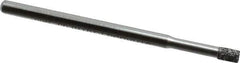Strauss - 1/8" Head Diam x 0.157" Head Thickness CBN Grinding Pin - 1/8" Shank Diam x 2" Shank Length, Medium Grade, 80 Grit - USA Tool & Supply