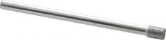 Strauss - 0.157" Head Diam x 0.197" Head Thickness CBN Grinding Pin - 1/8" Shank Diam x 2" Shank Length, (170 Mesh Grit) - USA Tool & Supply