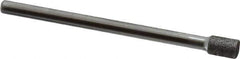 Strauss - 0.177" Head Diam x 1/4" Head Thickness CBN Grinding Pin - 1/8" Shank Diam x 2" Shank Length, (170 Mesh Grit) - USA Tool & Supply