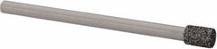 Strauss - 0.177" Head Diam x 1/4" Head Thickness CBN Grinding Pin - 1/8" Shank Diam x 2" Shank Length, Medium Grade, 80 Grit - USA Tool & Supply