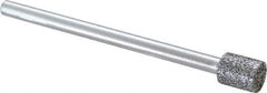Strauss - 1/4" Head Diam x 0.276" Head Thickness CBN Grinding Pin - 1/8" Shank Diam x 2" Shank Length, Medium Grade, 80 Grit - USA Tool & Supply
