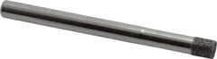 Strauss - 1/4" Head Diam x 0.276" Head Thickness CBN Grinding Pin - 1/4" Shank Diam x 3" Shank Length, Medium Grade, 80 Grit - USA Tool & Supply