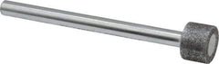 Strauss - 0.591" Head Diam x 0.394" Head Thickness CBN Grinding Pin - 1/4" Shank Diam x 3-1/2" Shank Length, Medium Grade, 80 Grit - USA Tool & Supply