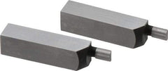 SPI - 1.58 Inch Overall Length, 0.315 Inch Jaw Thickness, 0.1 Inch Radius, Gage Block Cylindrical Jaws - Radius 0.00003 Inch, Pair 0.00004 Inch Accuracy, Sold As Pair, For Use with Rectangular Gage Blocks, 2 Pieces - USA Tool & Supply