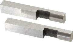 SPI - 2.366 Inch Overall Length, 0.315 Inch Jaw Thickness, 0.25 Inch Radius, Gage Block Cylindrical Jaws - Radius 0.00003 Inch, Pair 0.00004 Inch Accuracy, Sold As Pair, For Use with Rectangular Gage Blocks, 2 Pieces - USA Tool & Supply