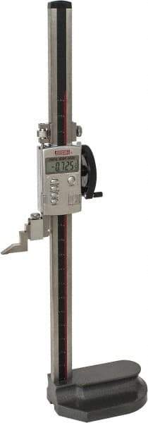 SPI - 18" Electronic Height Gage - 0.0005" Resolution, Accurate to 0.0015", LCD Display, SPC Data Output - USA Tool & Supply