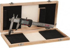 SPI - 0 to 150mm Range, 0.01mm Resolution, Electronic Caliper - Steel with 4-1/4" Steel Jaws, 0.03mm Accuracy - USA Tool & Supply