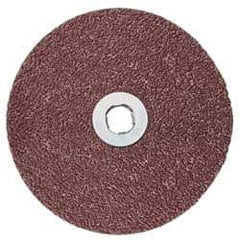3M - 5" Diam 36+ Grit Fiber Disc - Very Coarse Grade, Ceramic, 12,000 Max RPM, Series 982C - USA Tool & Supply