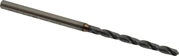 OSG - #40 130° Powdered Metal Jobber Drill - V Finish, Right Hand Cut, Spiral Flute, Straight Shank, 62mm OAL, Standard Point - USA Tool & Supply