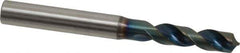 OSG - 8.1mm 120° Spiral Flute Vanadium High Speed Steel Screw Machine Drill Bit - WD1 Finish, Right Hand Cut, 37mm Flute Length, 87mm OAL, Four Facet Point, Straight Shank - USA Tool & Supply
