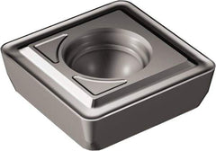 Sandvik Coromant - 880090612 GR Grade 4324 Carbide Indexable Drill Insert - TiCN/Al2O3 Finish, Square, 18.6mm Inscribed Circle - USA Tool & Supply