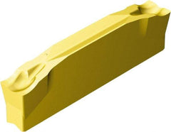 Sandvik Coromant - N123x2G CM 2135 Grade, 0.1181" Cutting Width, Carbide Cutoff Insert - 0° Neutral Lead Angle, 0.0079" Cnr Rad, TiCN/Al2O3/TiN Coated - USA Tool & Supply