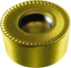 Sandvik Coromant - RCMT3209M0 RCMT Grade 235 Carbide Turning Insert - TiCN/TiN Finish, Round, 32mm Inscr Circle, 3/8" Thick - USA Tool & Supply