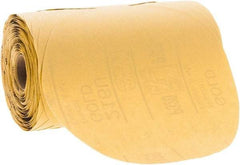 3M - Adhesive PSA Disc - Extra Fine Grade, Gold, Paper Backing, Flexible, Use with Random Orbital Sanders - USA Tool & Supply