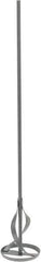 Premier Paint Roller - Metal Chrome Power Mixer - 30 Inch Long x 1/2 Inch Shank Diameter, Compatible with 5 to 10 Gallon Containers - USA Tool & Supply