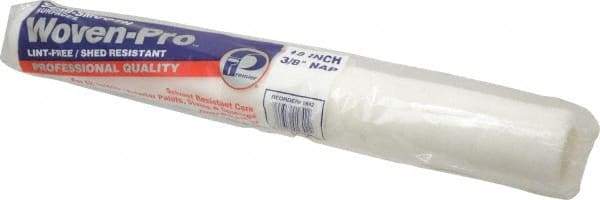 Premier Paint Roller - 3/8" Nap, 18" Wide Paint Woven-Pro Roller Cover - Semi-Smooth Texture, Woven - USA Tool & Supply