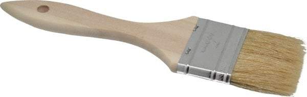 Premier Paint Roller - 2" Flat Hog Chip Brush - 1-3/4" Bristle Length, 5" Wood Dowel Handle - USA Tool & Supply