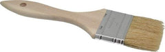 Premier Paint Roller - 3" Flat Hog Chip Brush - 1-3/4" Bristle Length, 5" Wood Dowel Handle - USA Tool & Supply