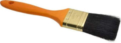 Premier Paint Roller - 2" Flat Hog Varnish Brush - 2-1/2" Bristle Length, 7" Wood Handle - USA Tool & Supply