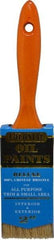 Premier Paint Roller - 2" Flat Hog Varnish Brush - 2-1/2" Bristle Length, 7" Wood Handle - USA Tool & Supply