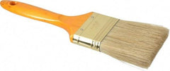 Premier Paint Roller - 2-1/2" Flat Hog Varnish Brush - 2-3/4" Bristle Length, 7" Wood Handle - USA Tool & Supply