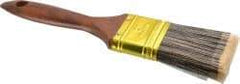 Premier Paint Roller - 2" Flat Synthetic Varnish Brush - 2-1/2" Bristle Length, 7" Wood Handle - USA Tool & Supply