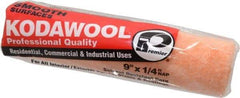 Premier Paint Roller - 1/4" Nap, 9" Wide Paint General Purpose Roller Cover - Smooth Texture, Wool/Poly Blend - USA Tool & Supply