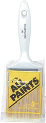 Premier Paint Roller - 3" Synthetic Varnish Brush - 3" Bristle Length, 6-1/2" Plastic Handle - USA Tool & Supply