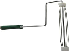 Premier Paint Roller - 9" Wide x 9" Long Heavy-Duty Frame w/Extra Long Handle - Metal Frame, Plastic Handle - USA Tool & Supply
