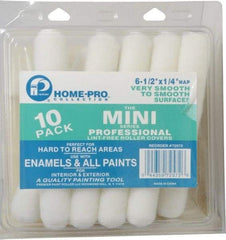 Premier Paint Roller - 1/4" Nap, Mini Paint Roller - 6-1/2" Wide, Includes Roller Cover - USA Tool & Supply
