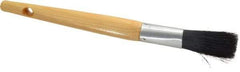 Premier Paint Roller - 3/8" Oval Hog Sash Brush - 2" Bristle Length, 6" Wood Handle - USA Tool & Supply