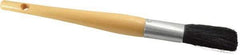 Premier Paint Roller - 1/2" Oval Hog Sash Brush - 2-1/4" Bristle Length, 6" Wood Handle - USA Tool & Supply