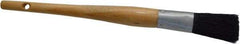 Premier Paint Roller - 5/8" Oval Hog Sash Brush - 2-1/4" Bristle Length, 6" Wood Handle - USA Tool & Supply